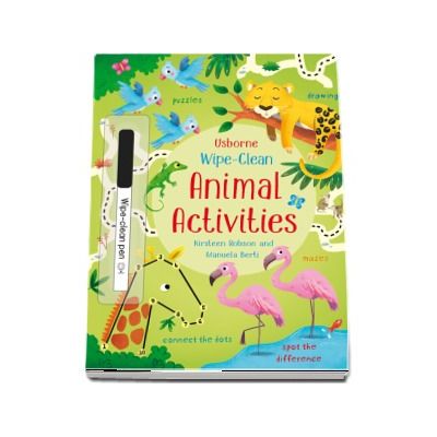 Wipe-clean animal activities