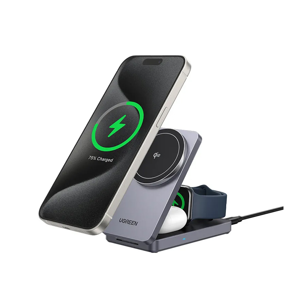 Wireless Charging Station W707 - cu incarcator de perete, pentru